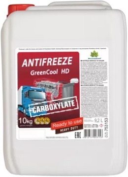 Антифриз GreenCool HD Carboxylate / 000007249 (10кг)