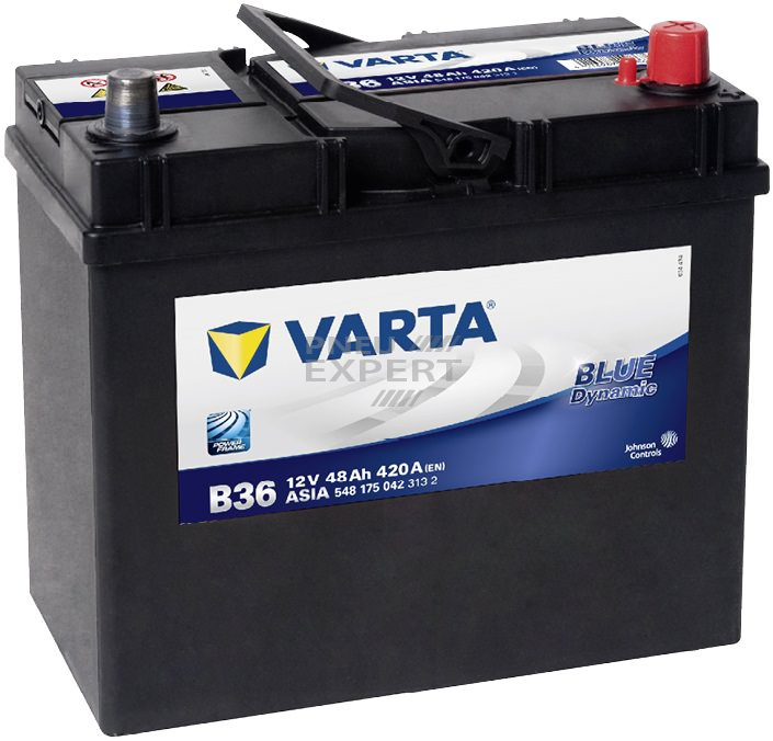Аккумулятор Varta Blue Dynamic Asia B36 (48 А/h), 420А R+ (548 175 042)