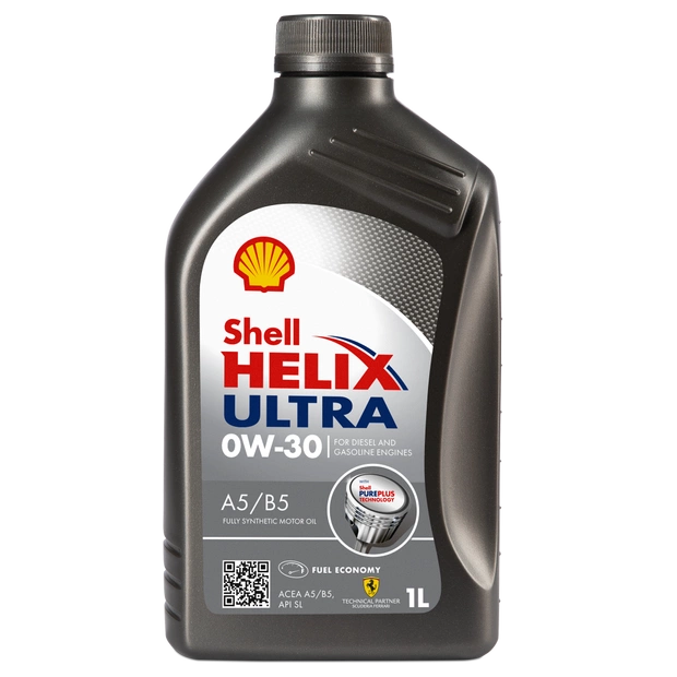 Моторное масло SHELL 0W30 HELIX ULTRA A5/B5, 1л