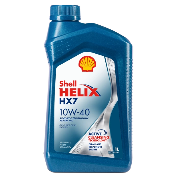 Моторное масло SHELL 10W40 HELIX HX7, 1л