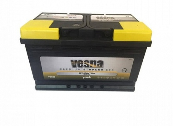 Аккумулятор VESNA EFB (60 a/h)  580A R+