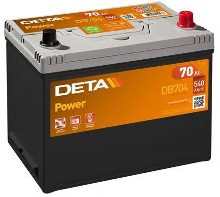 Аккумулятор Deta  Power DB704 (70 A/h), 540A R+