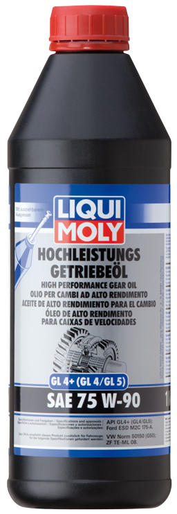 Трансмиссионное масло LIQUI MOLY Hochleistungs-Getriebeoil GL4+ 75W-90, 1л