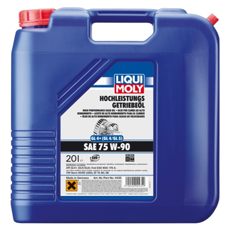 Трансмиссионное масло LIQUI MOLY Hochleistungs-Getriebeoil GL4+ 75W-90, 20л