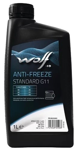 Wolf G11 Coolant Standard -36°C 1 л готовый антифриз синий (50100/1)