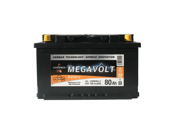 Аккумулятор Senfineco Megavolt 12V R+ (80 А/h)