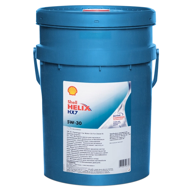 Моторное масло SHELL 5W30 HELIX HX7, 20л