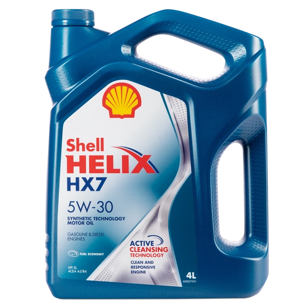 Моторное масло SHELL 5W30 HELIX HX7, 4л