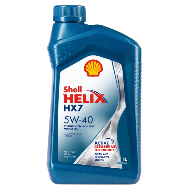 Моторное масло SHELL 5W40 HELIX HX7, 1л