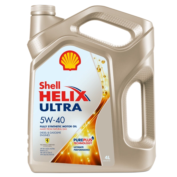 Моторное масло SHELL 5W40 HELIX ULTRA, 4л