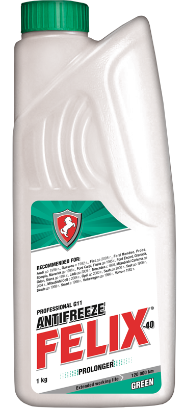 Антифриз  G11 FELIX PROLONGER -40 (зеленый)    1кг