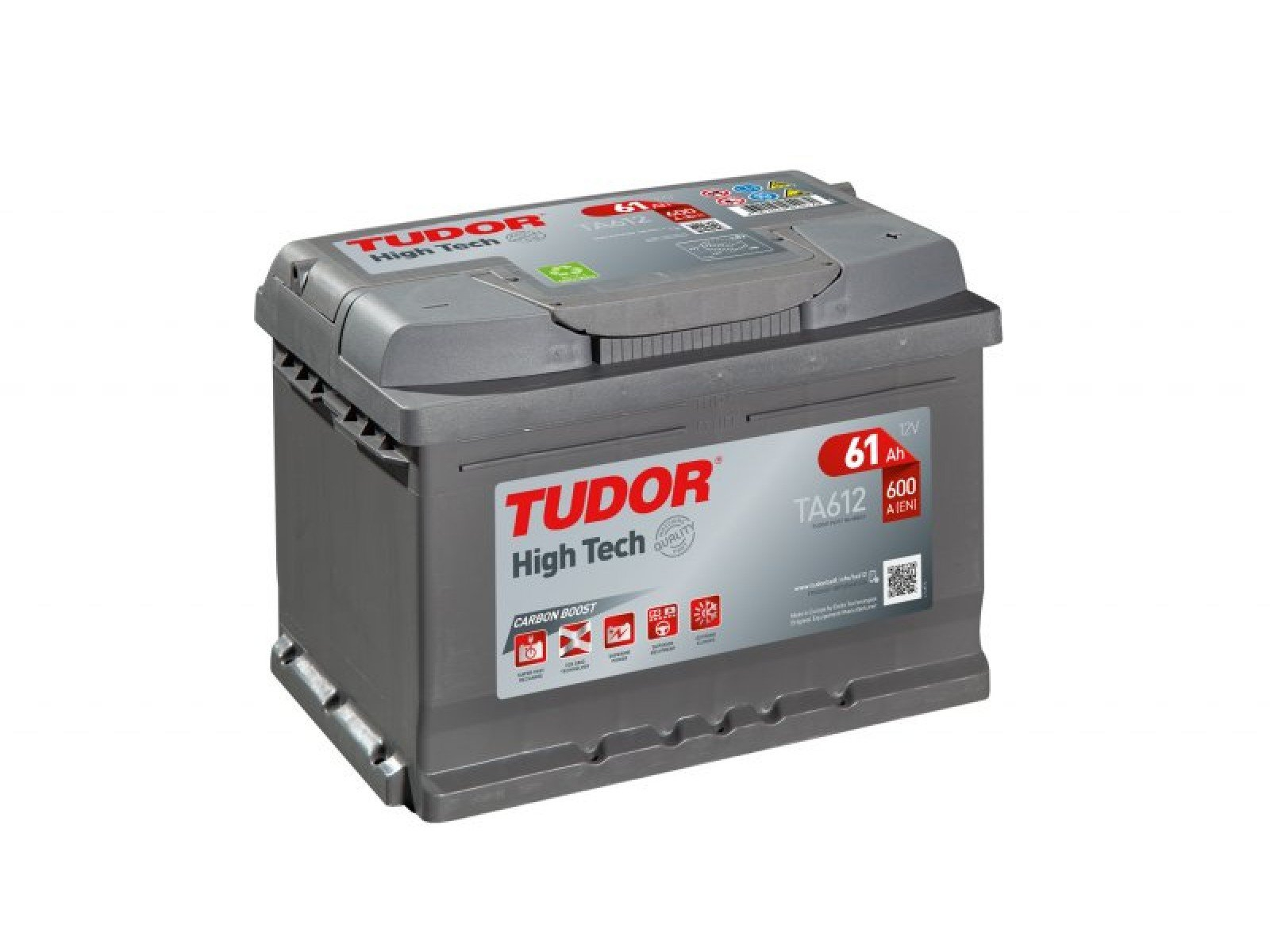 Аккумулятор Tudor High Tech TA601 (61 А/ч), 600A R+