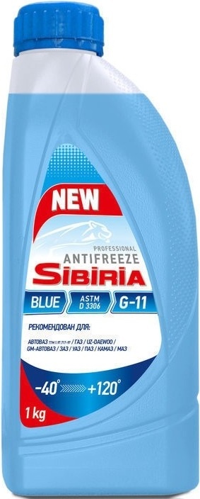 Антифриз Sibiria Синий G11 / 741585 (1кг)