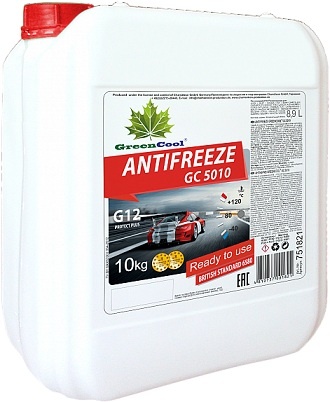 Антифриз GreenCool GC5010 G12 / 751821 (10кг)