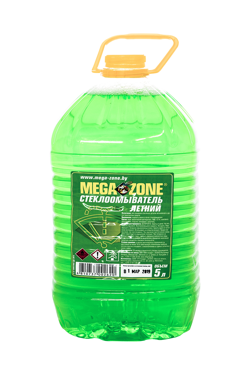 Стеклоомывающая жидкость Megazone летняя,  5л