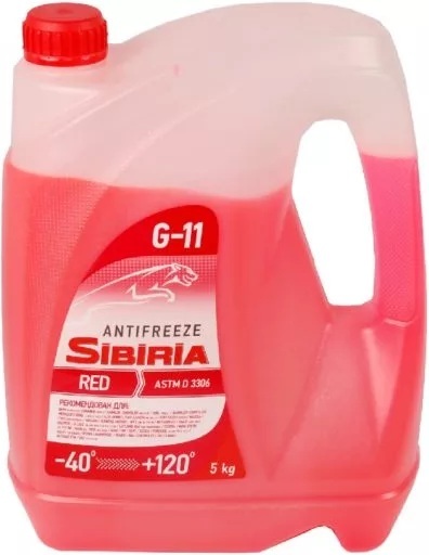 Антифриз Sibiria G11 Красный / 800163 (5кг)