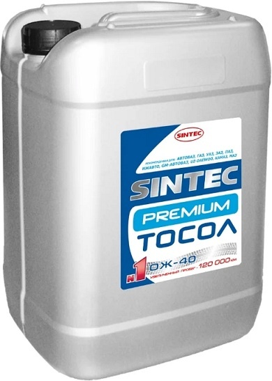 Тосол Sintec ОЖ-40 / 800344 (10кг)