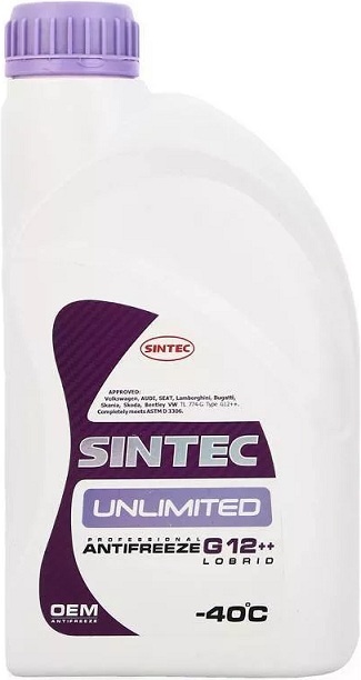 Антифриз Sintec Unlimited G12++ / 801502 (1кг)