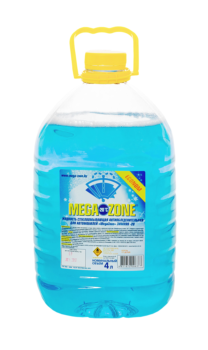 Стеклоомывающая жидкость Megazone -20°C, 4л