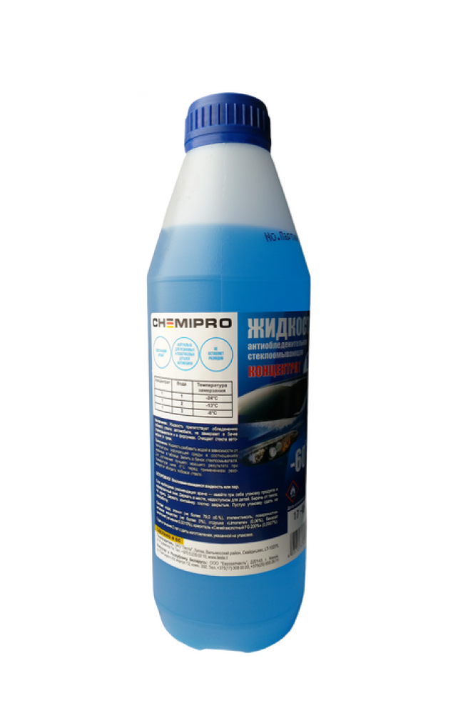 Стеклоомывающая жидкость CHEMIPRO CH002, 1л