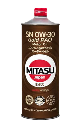 Моторное масло MITASU GOLD PAO SN 0W-30, 1л
