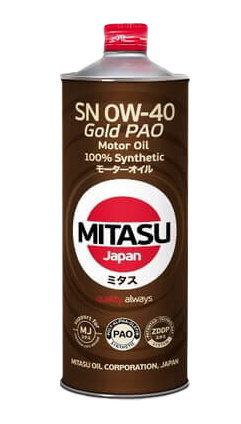 Моторное масло MITASU GOLD PAO SN 0W-40, 1л