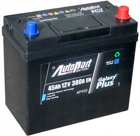 Аккумулятор Autopart Galaxy Plus AP450 JIS (45 A/h), 380A R+