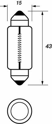 Лампа накаливания T15 12V 21W (VBU273) Motorquip VBU273