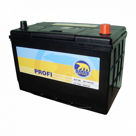 Аккумулятор Baren Profi JIS (95 A/h), 760А R+ 7905699