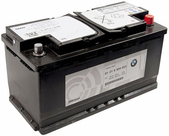 Аккумулятор BMW 61 21 7 604 802 AGM (60 A/h), 680A R+