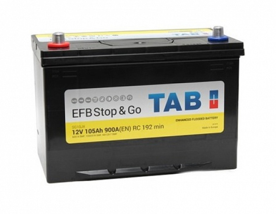 Аккумулятор TAB Magic STOP & GO EFB (105 A/h), 900А R+