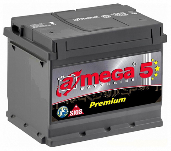 Аккумулятор A-mega Premium (60 A/h), 600A L+