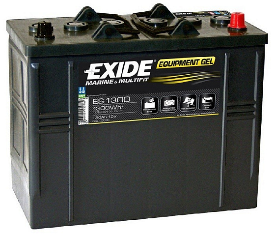 Аккумулятор Exide Equipment Gel ES1300 (120 A/h), 1300Wh R+