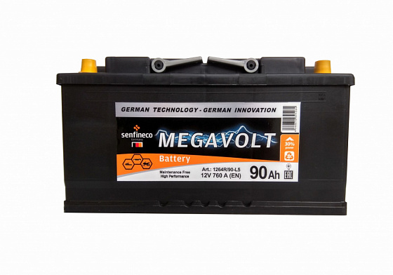 Аккумулятор Senfineco Megavolt 12V R+ (90 А/h)