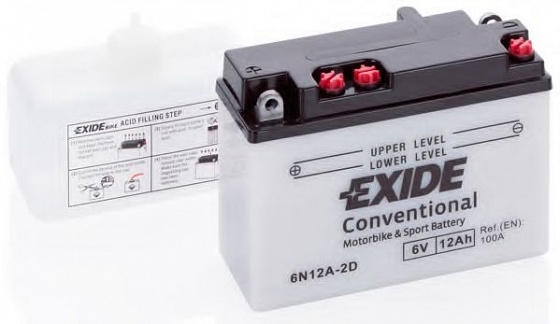 Аккумулятор Exide 6N12A-2D (12 A/h), 100A L+ 6V