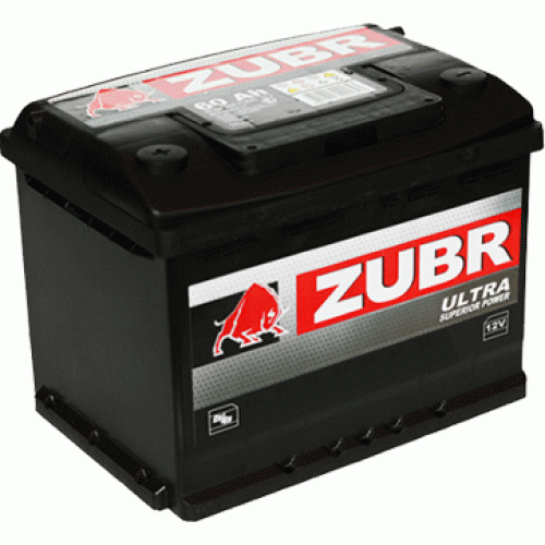 Аккумулятор Zubr Ultra (62 A/h), 600А L+