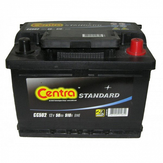 Аккумулятор Centra Standard CC502 (50 А/ч), 510A R+