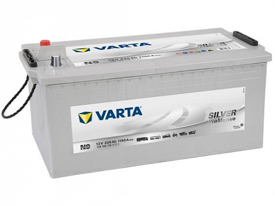 Аккумулятор Varta Promotive Silver N9 (225 А/h), 1150А L+ (725 103 115)