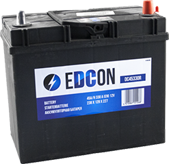 Аккумулятор Edcon (45 A/h), 330A R+ (DC45330R)