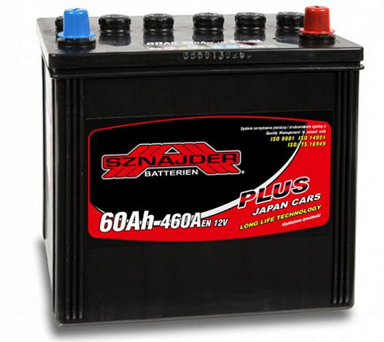 Аккумулятор Sznajder Plus (60 A/h), 460A R+ JIS