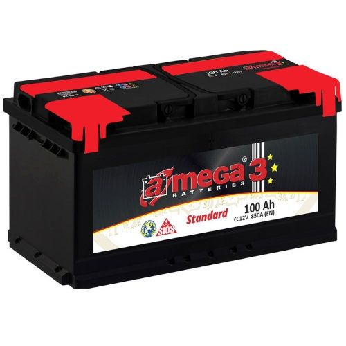 Аккумулятор A-mega Standard 6СТ-100 (100 A/h), 850A L+