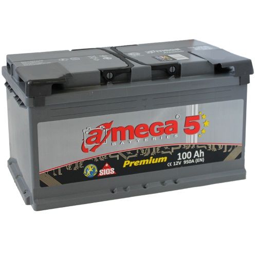 Аккумулятор A-mega Premium (100 А/ч), 950A L+
