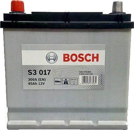 Аккумулятор Bosch S3 017 (45 А/h), 300A L+ (545 079 030 )