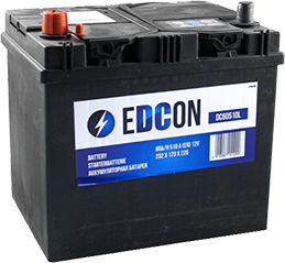 Аккумулятор Edcon (60 A/h), 510A R+ (DC60510L)