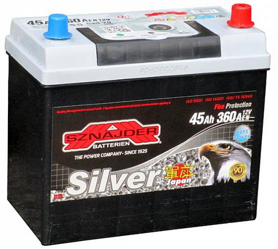 Аккумулятор Sznajder Silver Japan (45 A/h), 360A R+