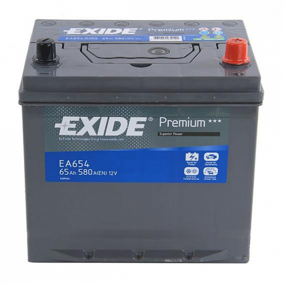 Аккумулятор Exide Premium EA654 (65 A/h), 580A R+