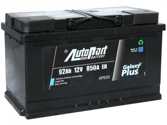 Аккумулятор Autopart Galaxy Plus AP920 (92 A/h), 850A R+