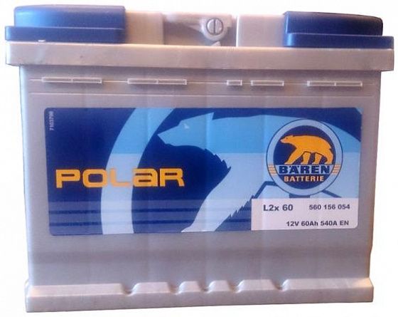Аккумулятор Baren Polar Blu (60 A/h), 540А R+ 7905620