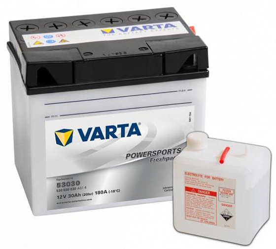 Аккумулятор Varta Powersports Freshpack 530 030 030 (30 A/h), 180A R+