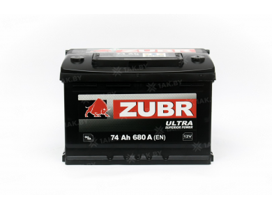 Аккумулятор Zubr Ultra (74 A/h), 710А R+ низкий